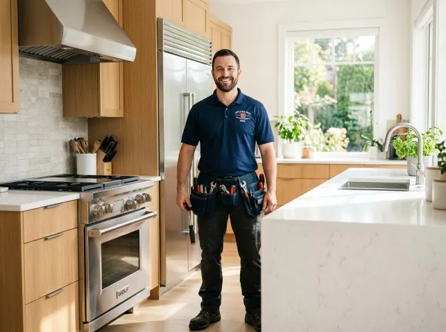 Appliance Repair Hero technician after an appliance repair in a Utah home